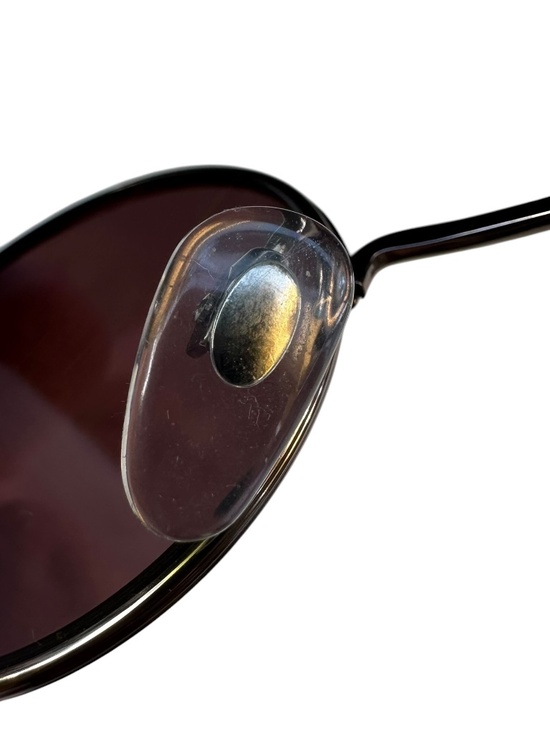 Vintage MIYAKE Design Studio Round Sunglasses Silver Frame Brown Lenses 90s main image 10